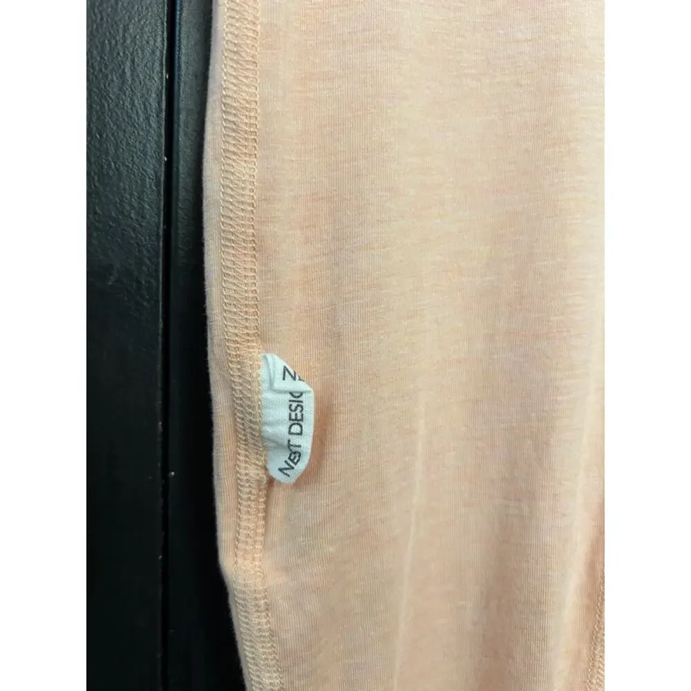 NEST Pantone Bellini Peach Baby Snap-Front Romper, Size 18-24 Months
